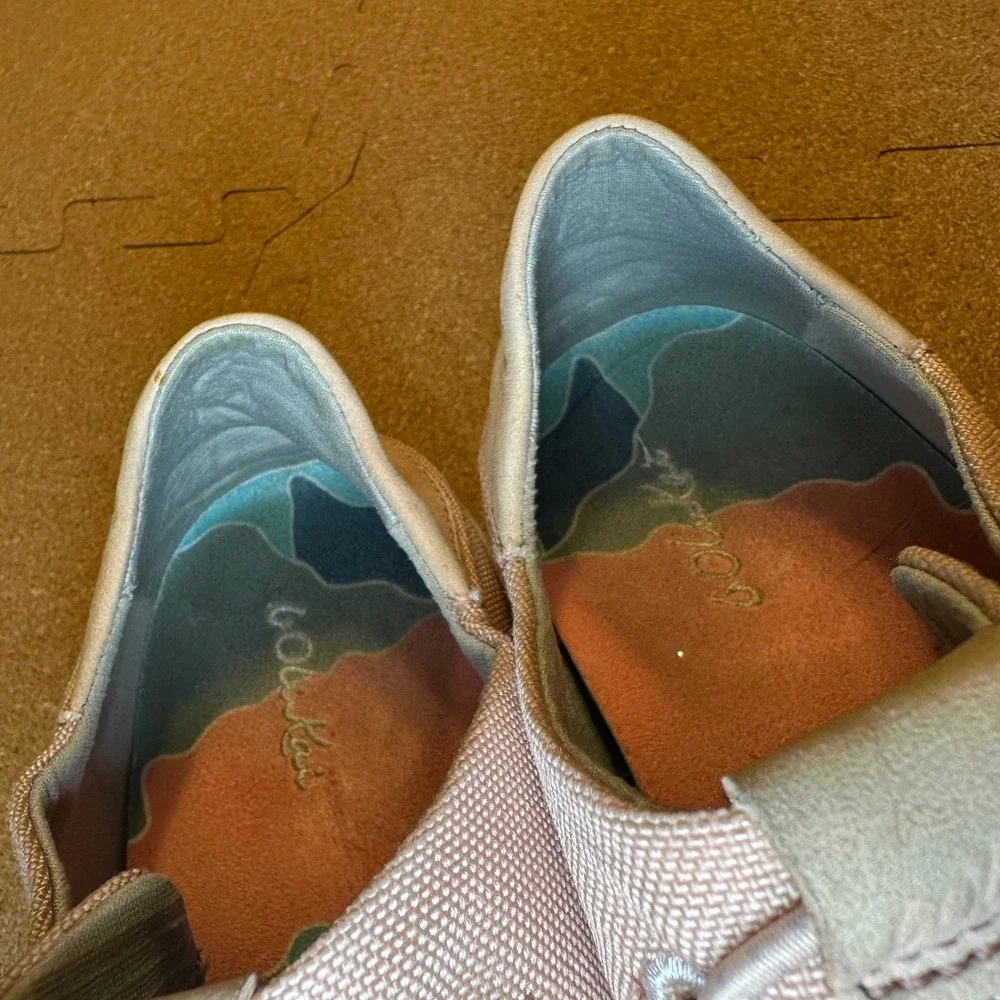 OluKai Hale'iwa Li Ha'a Pink Textile Sneakers Women 7.5 Low Top Shoes 20381-4L18